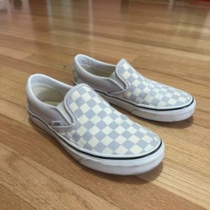 VANS SLIP-ONS CHECKERBOARD GRAY DAWN SHOES